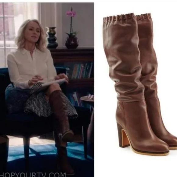 See by Chloe Genuine Brown Leather Heeled Boots Size 7/38 - Picture 16 of 16